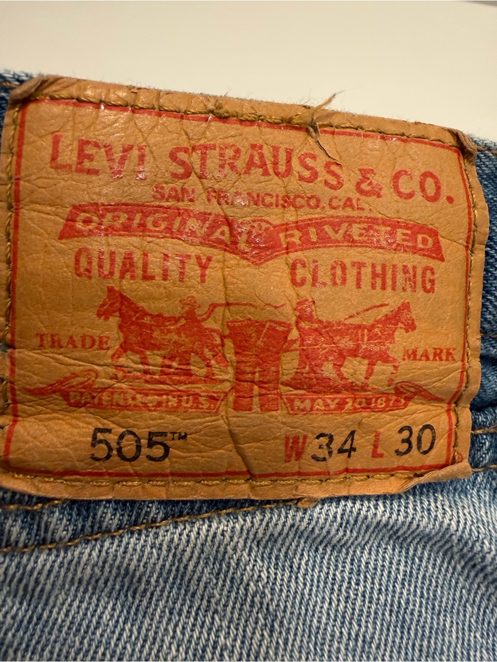 Men’s Levi's 505 Size 34 x 30